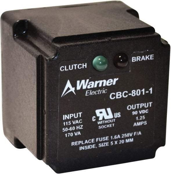 Warner Electric - Octal Socket Clutch Power Supply - For Use with Any 90V Clutch or Brake - Caliber Tooling