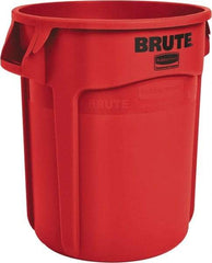 Rubbermaid - 20 Gal Red Round Trash Can - Polyethylene, 22.88" High - Caliber Tooling