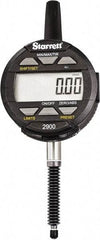 Starrett - 25mm Max Measurement, 0.01mm Graduation, Electronic Drop Indicator - Accurate to 0.03mm, Metric System, LCD Display - Caliber Tooling