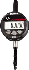 Starrett - 1" Max Measurement, 0.0005" Graduation, Electronic Drop Indicator - Accurate to 0.001", Inch & Metric System, LCD Display - Caliber Tooling