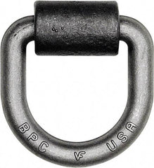 Buyers Products - Steel D-Ring with Integral Bracket - 4-1/2" Long, Gray, For Use with Cargo Control - Caliber Tooling