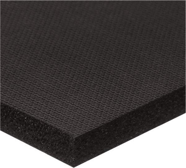 Value Collection - 3/16" Thick x 1" Wide x 10' Long Black Open Cell Polyurethane Foam Rubber Roll - Stock Length, Adhesive Back, -40°F to 225°F - Caliber Tooling