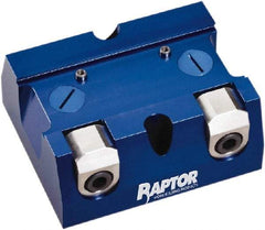 Raptor Workholding - 2-1/4" Jaw Width, 10" High x 8" Long x 10" Wide Dovetail Vise - For Use with 4 & 5 Axis Workholding Systems - Caliber Tooling