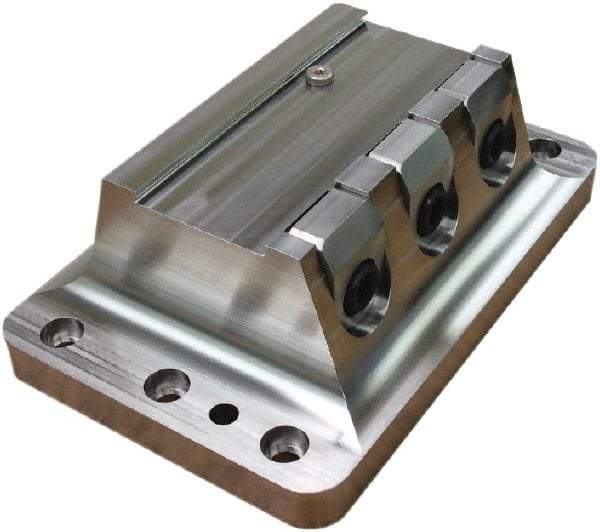 Raptor Workholding - 2-3/4" Jaw Width, 10" High x 10" Long x 8" Wide Dovetail Vise - For Use with 4 & 5 Axis Workholding Systems - Caliber Tooling