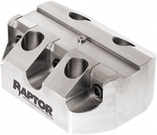 Raptor Workholding - 3/4" Jaw Width, 2" High x 5" Long x 3.9" Wide Dovetail Vise - For Use with 4 & 5 Axis Workholding Systems - Caliber Tooling