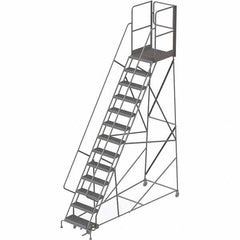 TRI-ARC - Rolling & Wall Mounted Ladders & Platforms Type: Rolling Warehouse Ladder Style: Rolling Platform Ladder - Caliber Tooling