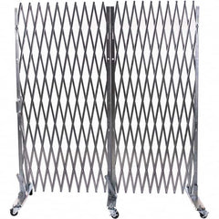 Illinois Engineered Products - 90" High Portable Traffic Control Gate - Galvanized Steel, Silver - Caliber Tooling