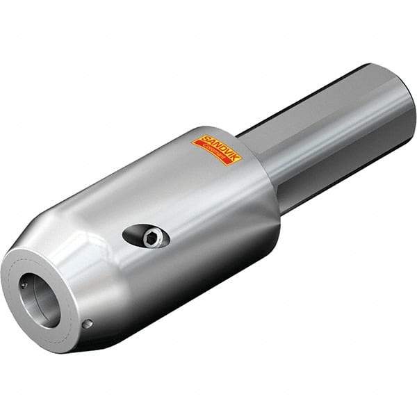 Sandvik Coromant - Cylindrical Shank, Hydraulic Tool Holder/Chuck - 43.9mm Nose Diam, 70mm Projection, 100mm Clamp Depth, Through Coolant - Exact Industrial Supply