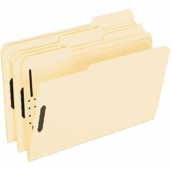 Pendaflex - 8-1/2 x 14", Legal, Manila, File Folders with Top Tab - Assorted Tab Cut Location - Caliber Tooling