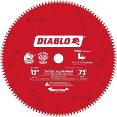 Freud - 12" Blade Diam, 120 Teeth, Carbide-Tipped Cold Saw Blade - 1" Arbor Hole Diam, 0.071" Blade Thickness - Caliber Tooling