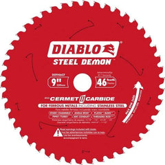 Freud - 9" Blade Diam, 46 Teeth, Carbide-Tipped Cold Saw Blade - 1" Arbor Hole Diam, 1/16" Blade Thickness - Caliber Tooling