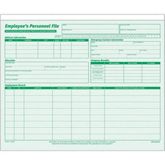 TOPS - 11-3/4 x 9-1/4", Letter Size, Green, File Folders with Top Tab - Straight Tab Cut Location - Caliber Tooling