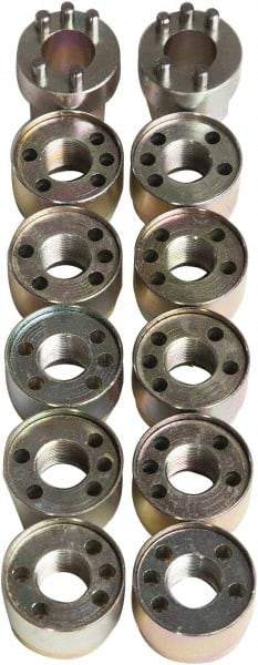 Jendyk - Wheel Lock Set - For Use with Hub-Piloted Wheels (M22 x 1.5 Thread Size) - Caliber Tooling