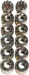 Jendyk - Wheel Lock Set - For Use with Hub-Piloted Wheels (M22 x 1.5 Thread Size) - Caliber Tooling