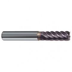 1/2" Dia. - 3" OAL - 45° Helix Firex Carbide End Mill - 6 FL - Caliber Tooling