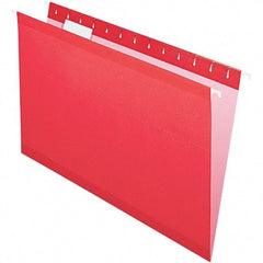 Pendaflex - 8-1/2 x 14", Legal, Red, Hanging File Folder - 11 Point Stock, 1/5 Tab Cut Location - Caliber Tooling