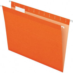 Pendaflex - 8-1/2 x 11", Letter Size, Orange, Hanging File Folder - 11 Point Stock, 1/5 Tab Cut Location - Caliber Tooling