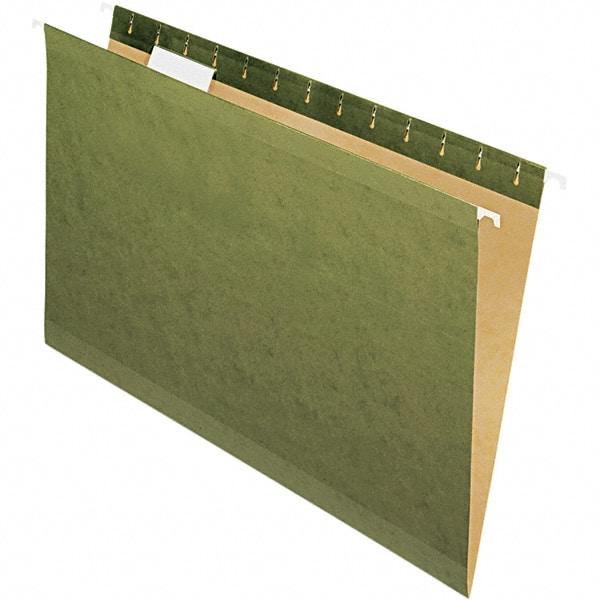 Pendaflex - 8-1/2 x 14", Legal, Standard Green, Hanging File Folder - 11 Point Stock, Straight Tab Cut Location - Caliber Tooling