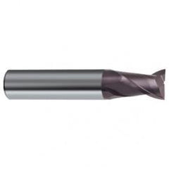 1/8 Dia. x 1-1/2 Overall Length 2-Flute Square End Solid Carbide SE End Mill-Round Shank-Center Cut-Firex - Caliber Tooling