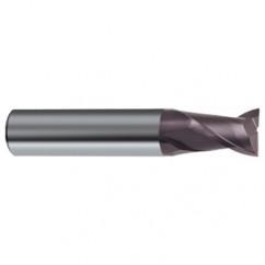 3/8 Dia. x 2 Overall Length 2-Flute Square End Solid Carbide SE End Mill-Round Shank-Center Cut-Firex - Caliber Tooling