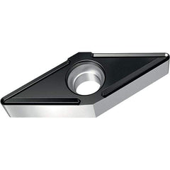 Walter - VBMT FP6 Grade WPP10S Turning Insert - TiCN+Al2O3+(TiCN) Finish, 35° Rhombic, 6.35mm Inscr Circle, 3.18mm Thick, 0.4mm Corner Radius - Caliber Tooling