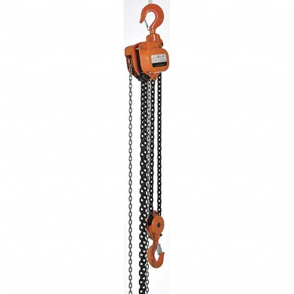 Vestil - 10,000 Lb Lifting Capacity, 20' Lift Height, Hand Hoist - Made from Chain - Caliber Tooling