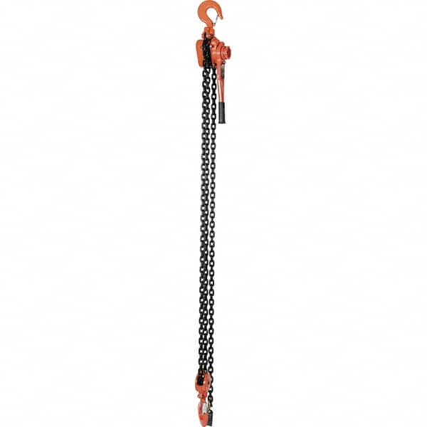 Vestil - 12,000 Lb Lifting Capacity, 10' Lift Height, Lever Hoist - Made from Chain - Caliber Tooling