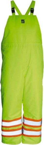 Viking - Size M, High Visibility Lime, Cold Weather Bib Overall - Hook & Loop Ankle - Caliber Tooling