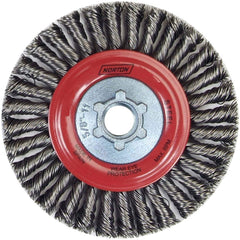 Norton - 9" OD, 5/8-11 Arbor Hole, Stringer Bead Carbon Wheel Brush - Caliber Tooling