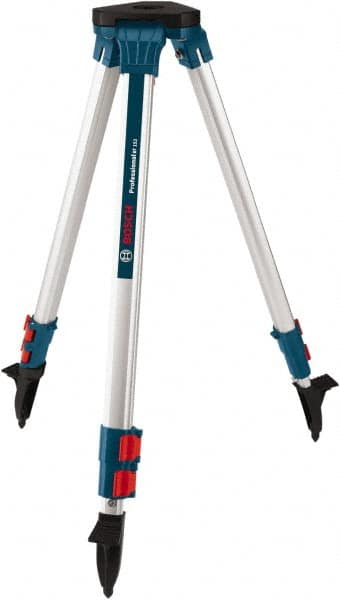 Bosch - 63" (Open)" Long x 7" Wide, Level Contractor Tripod Mount - Use with Rotary Laser - Caliber Tooling