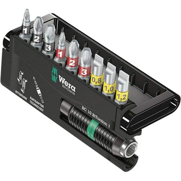 Wera - Power & Impact Screwdriver Bit Sets Point Type: Phillips; Pozidriv; Slotted Tool Type: Phillips; Pozidriv; Slotted - Caliber Tooling