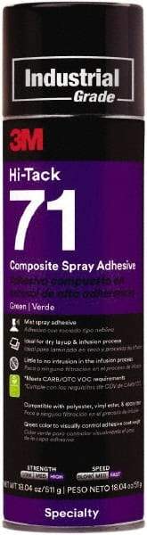 3M - 18.04 oz Aerosol Green Spray Adhesive - High Tack, 205°F Heat Resistance, High Strength Bond - Caliber Tooling