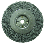 4" Diameter - 1/2 - 3/8" Arbor Hole - Abrasive Nylon Straight Nylox Wheel - Caliber Tooling