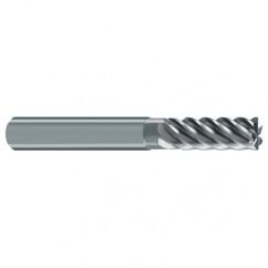 6mm Dia. - 57mm OAL - 45° Helix Bright Carbide End Mill - 6 FL - Caliber Tooling