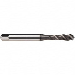 Emuge - 3/8-16 UNC 4 Flute BT Bottoming Spiral Flute Tap - High Speed Steel, GLT-1 Finish, 3.937" OAL, Right Hand Flute, Right Hand Thread, Series Enorm Z/E - Caliber Tooling