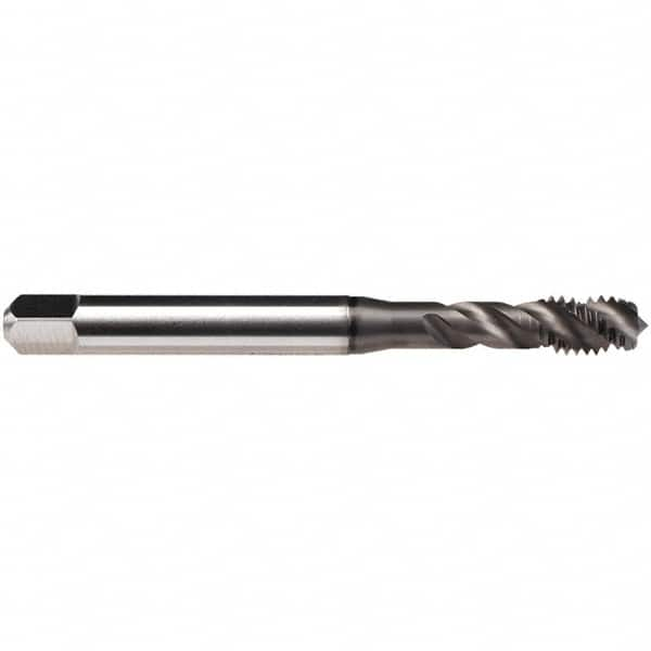 Emuge - 5/16-24 UNF 4 Flute BT Bottoming Spiral Flute Tap - High Speed Steel, GLT-1 Finish, 3.543" OAL, Right Hand Flute, Right Hand Thread, Series Enorm Z/E - Caliber Tooling