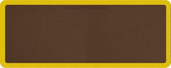 Smart Step - 5' Long x 2' Wide, Dry Environment, Anti-Fatigue Matting - Brown with Yellow Borders, Urethane with Urethane Sponge Base, Beveled on All 4 Sides - Caliber Tooling