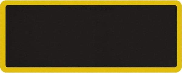 Smart Step - 5' Long x 2' Wide, Dry Environment, Anti-Fatigue Matting - Black with Yellow Borders, Urethane with Urethane Sponge Base, Beveled on All 4 Sides - Caliber Tooling