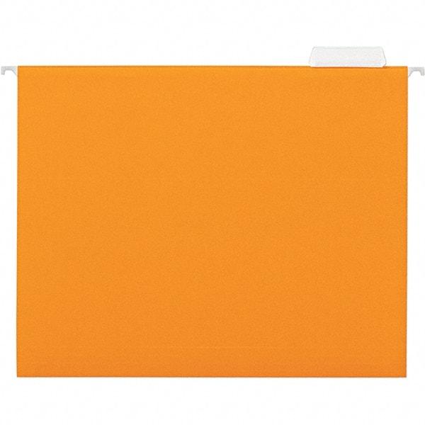 UNIVERSAL - 9-1/2x11-3/4", Letter Size, Orange, Hanging File Folder - 11 Point Stock, 1/5 Tab Cut Location - Caliber Tooling