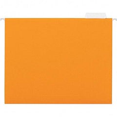 UNIVERSAL - 9-1/2x11-3/4", Letter Size, Orange, Hanging File Folder - 11 Point Stock, 1/5 Tab Cut Location - Caliber Tooling