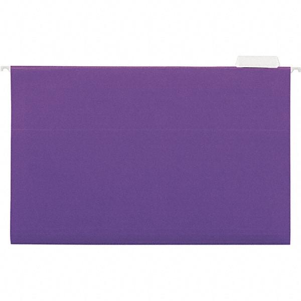 UNIVERSAL - 9-1/2x11-3/4", Legal, Violet, Hanging File Folder - 11 Point Stock, 1/5 Tab Cut Location - Caliber Tooling