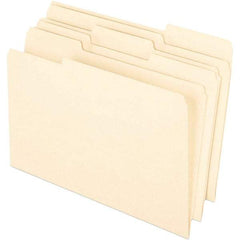 Pendaflex - 14-5/8 x 9-1/2", Legal, Manila, File Folders with Top Tab - 11 Point Stock, Assorted Tab Cut Location - Caliber Tooling