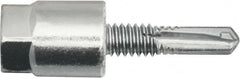 Powers Fasteners - 3/8" Zinc-Plated Steel Vertical (End Drilled) Mount Threaded Rod Anchor - 1/4" Diam x 1" Long, Hex Head, 4,690 Lb Ultimate Pullout, For Use with Steel - Caliber Tooling
