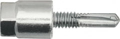 Powers Fasteners - 3/8" Zinc-Plated Steel Vertical (End Drilled) Mount Threaded Rod Anchor - 1/4" Diam x 2" Long, Hex Head, 2,375 Lb Ultimate Pullout, For Use with Steel - Caliber Tooling