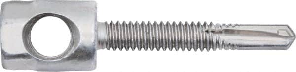 Powers Fasteners - 3/8" Zinc-Plated Steel Horizontal (Cross Drilled) Mount Threaded Rod Anchor - 1/4" Diam x 1-1/2" Long, Hex Head, 2,810 Lb Ultimate Pullout, For Use with Steel - Caliber Tooling