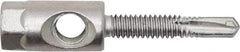 Powers Fasteners - 3/8" Zinc-Plated Steel Dual (Cross & End Drilled) Mount Threaded Rod Anchor - 1/4" Diam x 1" Long, Hex Head, 4,690 Lb Ultimate Pullout, For Use with Steel - Caliber Tooling