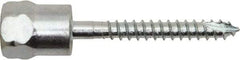 Powers Fasteners - 3/8" Zinc-Plated Steel Vertical (End Drilled) Mount Threaded Rod Anchor - 1/4" Diam x 2" Long, Hex Head, 1,510 Lb Ultimate Pullout, For Use with Wood - Caliber Tooling