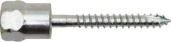 Powers Fasteners - 3/8" Zinc-Plated Steel Vertical (End Drilled) Mount Threaded Rod Anchor - 1/4" Diam x 1" Long, Hex Head, 685 Lb Ultimate Pullout, For Use with Wood - Caliber Tooling