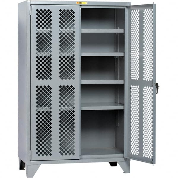 Little Giant - 4 Shelf Storage Cabinet - Steel, 60" Wide x 33" Deep x 78" High - Caliber Tooling