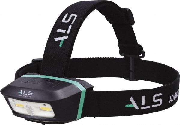 Advanced Lighting Systems - 3 Volt, Black Head Light - 250 Lumens, Rechargeable Battery, LED Lamp - Caliber Tooling